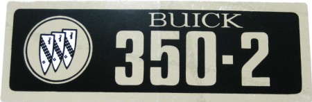 '66-'67 "340-2" Valve Cover Decal