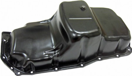 400-430-455 Reproduction Center Sump Oil Pan, Black