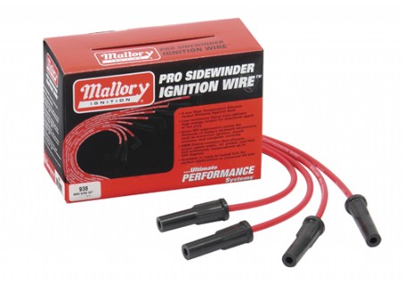 Red Mallory Pro-Sidewinder 8mm Spark Plug Wire Set