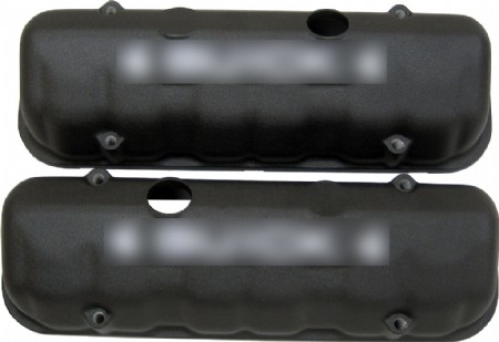 Low Profile V6 Black Valve Covers
