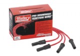 Red Mallory Pro-Sidewinder 8mm Spark Plug Wire Set